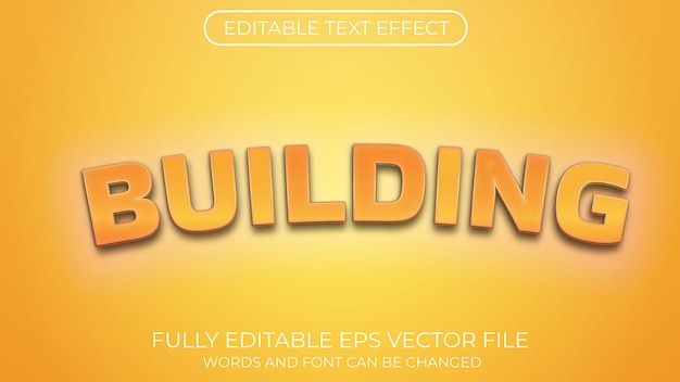 efecto de texto de construcción