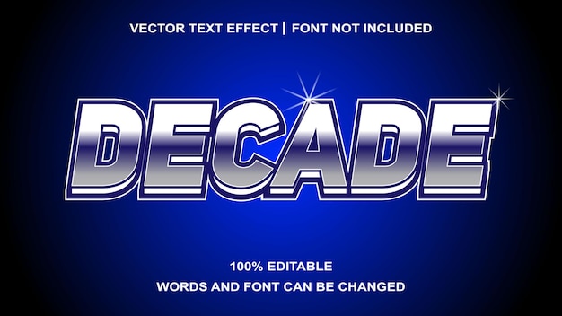EFECTO DE TEXTO DE DÉCADA CREATIVO
