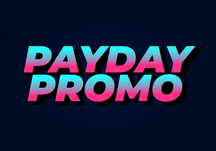 Vector efecto de texto de día promocional en estilo tridimensional con colores modernos buenos para anuncios