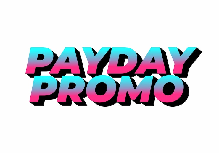 Vector efecto de texto de día promocional en estilo tridimensional con colores modernos buenos para anuncios