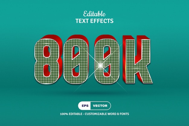 Efecto de texto de diamante editable