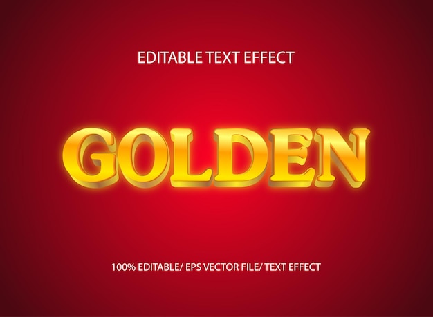 Efecto de texto dorado