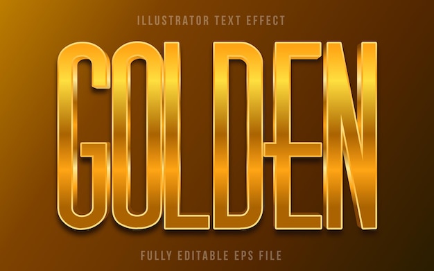 Efecto de texto dorado