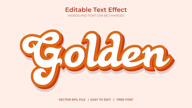 Efecto de texto dorado