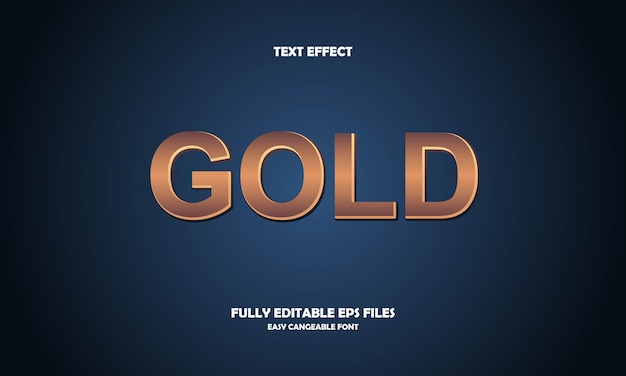 efecto de texto dorado