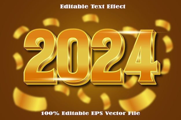 Efecto de texto editable 2024