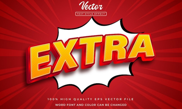 Efecto de texto editable 3d adicional