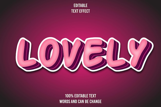 Efecto de texto editable en 3D con estilo de dibujos animados