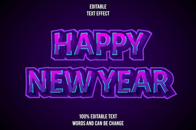 Efecto de texto editable en 3D con estilo moderno