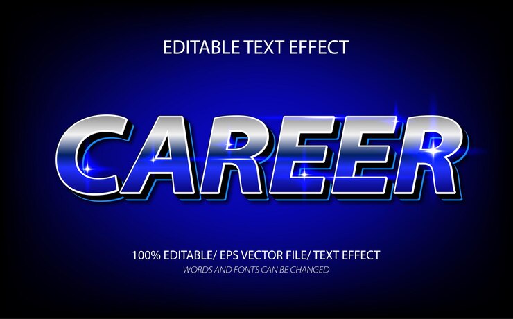 Vector efecto de texto editable en 3d y estilo de texto editable