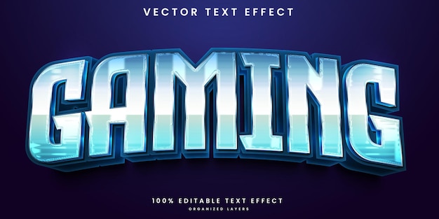 Efecto de texto editable 3d de juegos