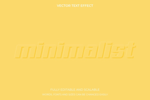 Efecto de texto editable en 3d minimalista en estilo de relieve neomórfico neomófismo