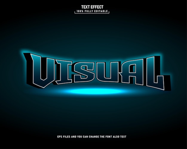 Efecto de texto editable en 3D