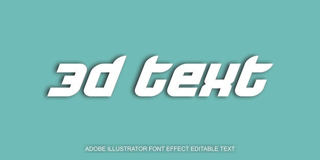 Efecto de texto editable en 3d