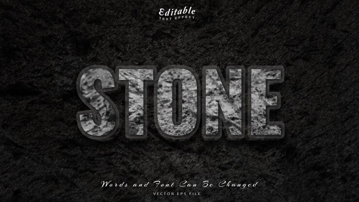 Vector efecto de texto editable abstracto con fondo grunge