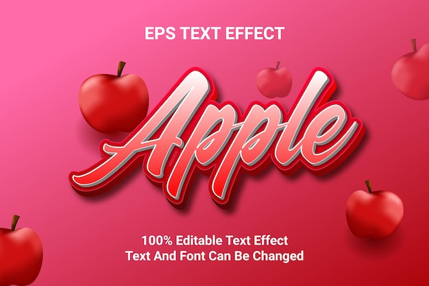 Efecto de texto editable Apple EPS