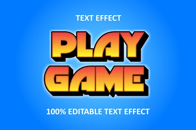 Efecto de texto editable AZUL AMARILLO VERANO