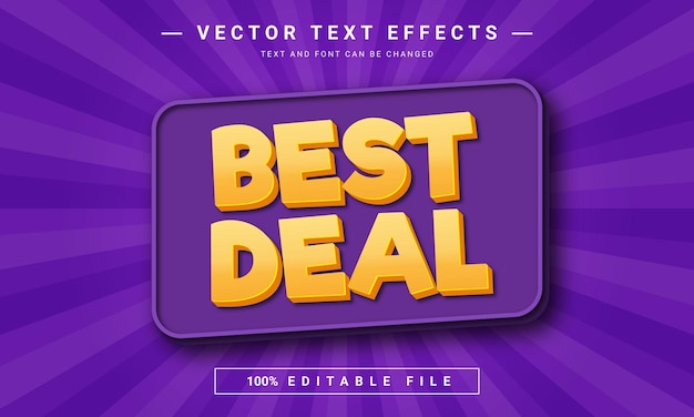 Vector efecto de texto editable best deal