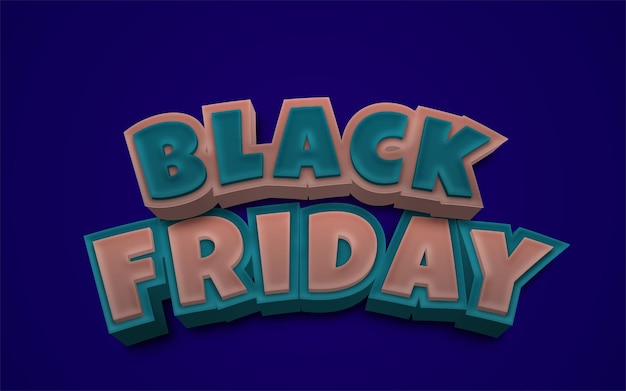 Efecto de texto editable Black Friday