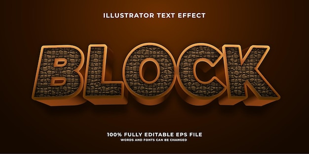 Efecto de texto editable Bold Concrete Rock