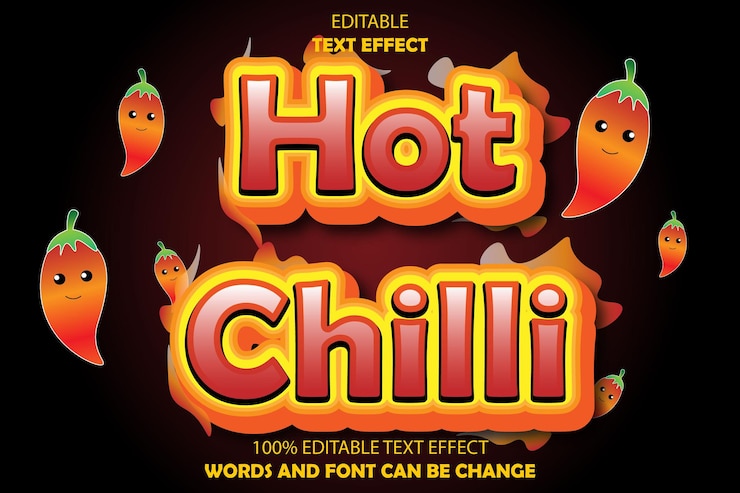 Vector efecto de texto editable caliente y frío estilo de dibujos animados en relieve 3d