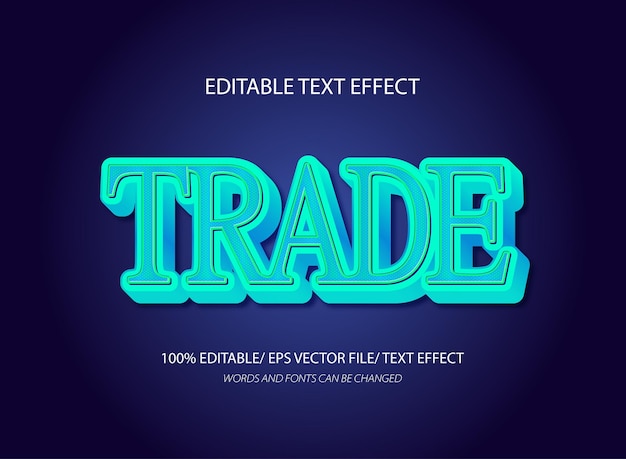 Efecto de texto editable para el comercio de estilo 3D