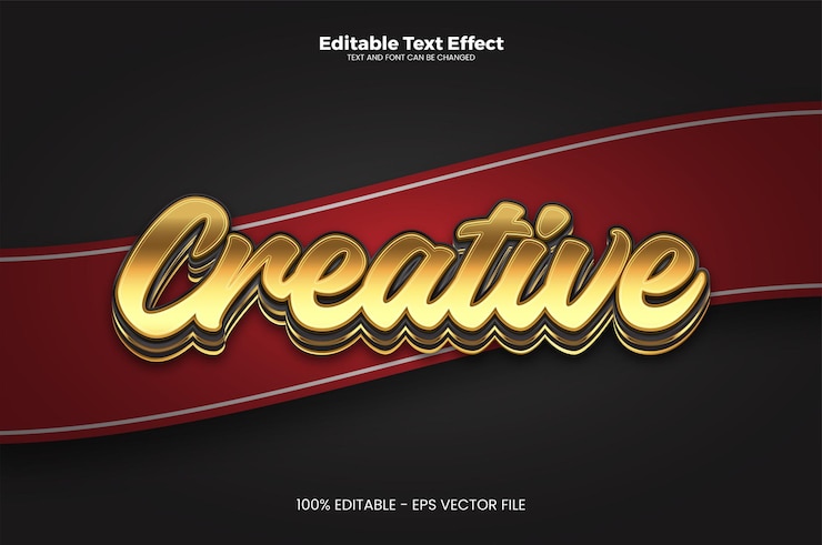 Vector efecto de texto editable creativo en estilo de tendencia moderna.