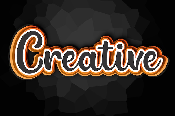 Vector efecto de texto editable creativo