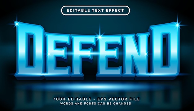 El efecto de texto editable defiende el concepto de estilo 3d.