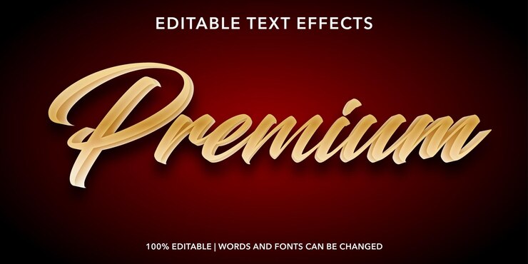 Vector efecto de texto editable de diamante