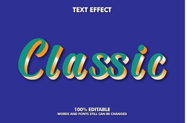 Efecto de texto editable de dibujos animados de fantasía con tipografía 3D en negrita clásica moderna