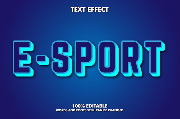 Efecto de texto editable de dibujos animados de tipografía 3d en negrita moderna