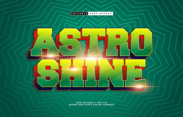efecto de texto editable con un efecto de texto de galaxia y espacio