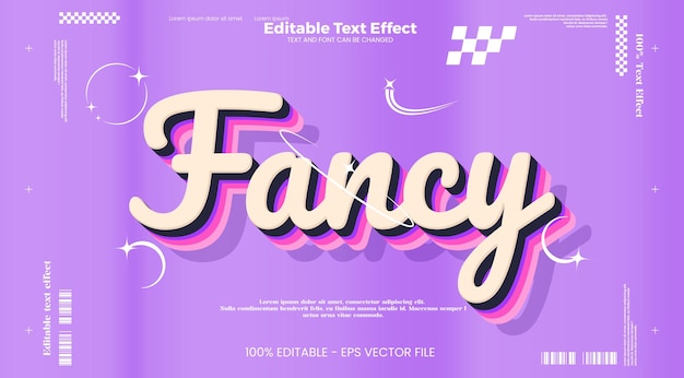 Efecto de texto editable elegante en estilo de tendencia moderna