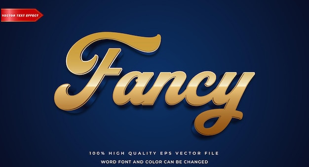 Efecto de texto editable elegante