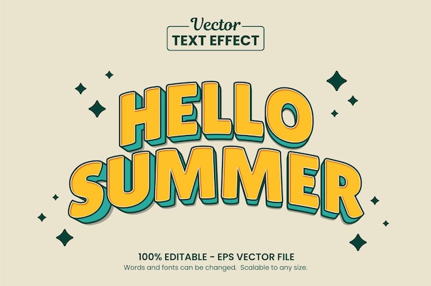 Vector efecto de texto editable de época vector premium