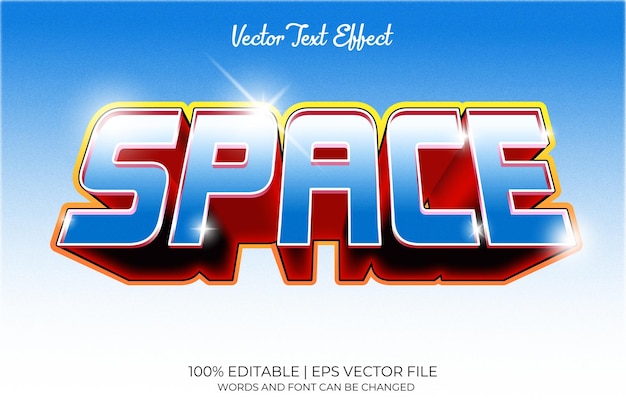 Efecto de texto editable en espacio 3D