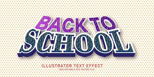 Vector efecto de texto editable con estilo 3d