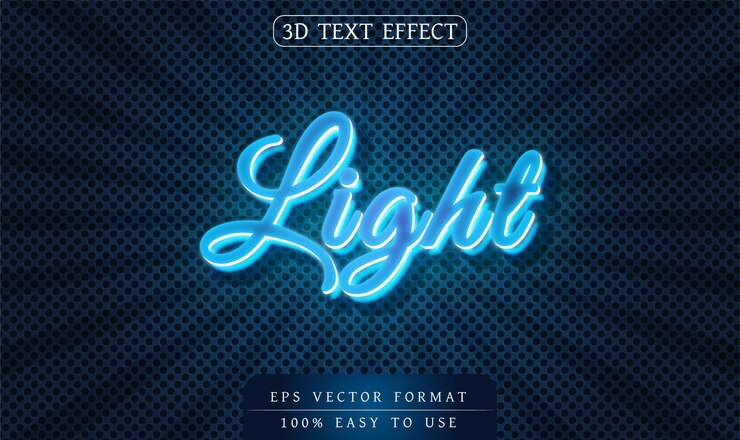 Vector efecto de texto editable estilo alfabeto 3d
