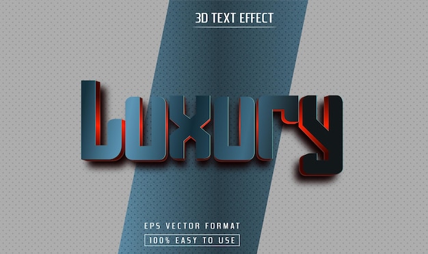 Vector efecto de texto editable estilo alfabeto 3d