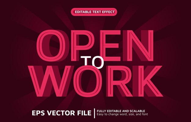 Efecto de texto editable con estilo de apariencia 3D con texto en línea en granate claro y oscuro