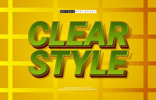 efecto de texto editable de estilo claro con un efecto de texto moderno y callejero