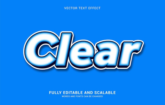 Efecto de texto editable El estilo claro se puede usar para hacer Título