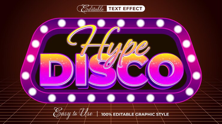 Vector efecto de texto editable estilo de fuente