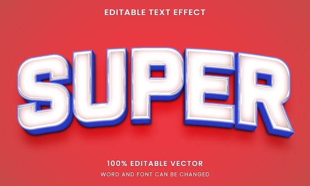 Efecto de texto editable de estilo gráfico de superhéroe brillante transparente