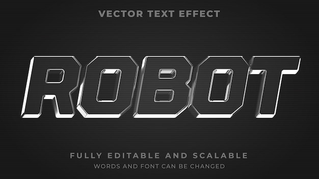 Efecto de texto editable de estilo gráfico de vidrio transparente