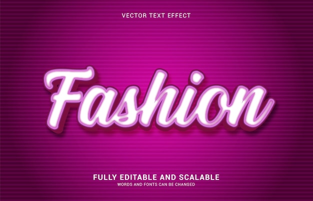 Efecto de texto editable El estilo de moda se puede usar para hacer Título