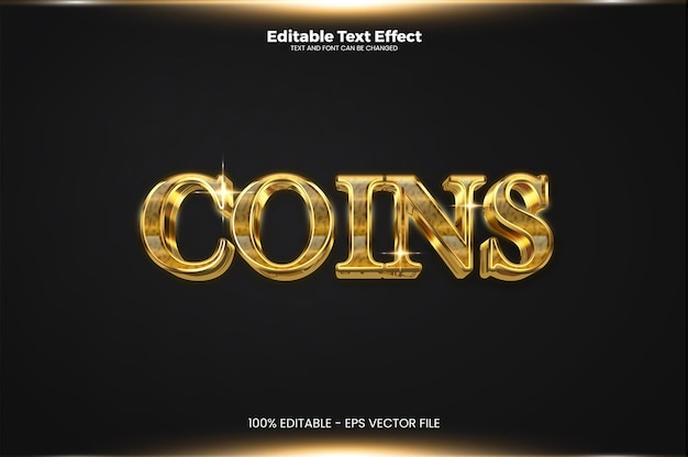 Efecto de texto editable en estilo moderno de tendencia Vector Premium