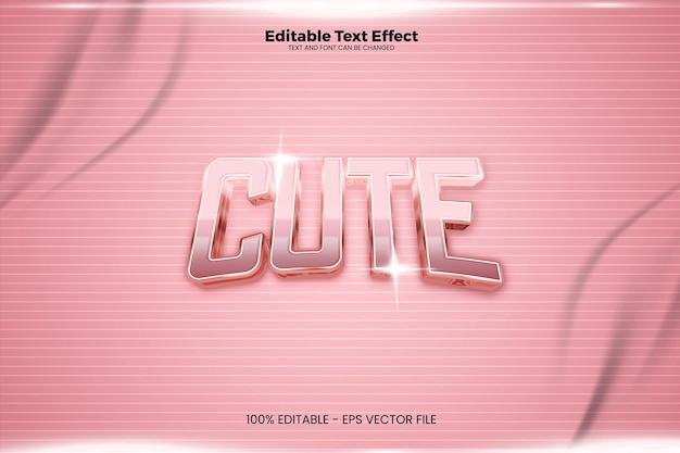 Efecto de texto editable en estilo moderno de tendencia Vector Premium