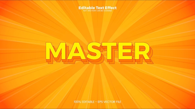 Efecto de texto editable en estilo moderno de tendencia Vector Premium